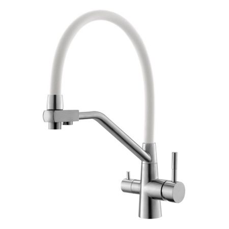 Смеситель для кухни Esko Kitchen K25 W на мойку нержавеющая сталь