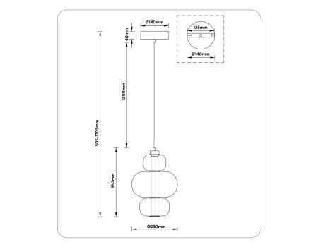 Светильник подвесной Ambrella Light Modern (Модерн) LH11056