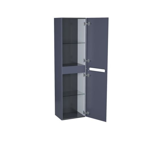 Шкаф-пенал IDDIS Edifice EDI40D0i97 40х30х150 подвесной цвет темно-серый - фото 2