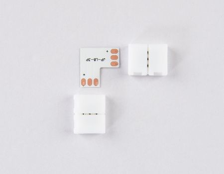Соединитель угловой L для светодиодной ленты 2835 12/24V (3 контакта) GS6601 (10 шт.) Ambrella Light illumination (иллуминатион) GS6601