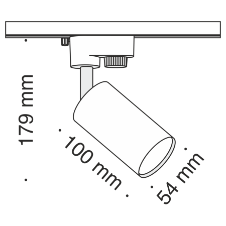 Трековый светильник Maytoni Technical Focus MINI (Фокус Мини) TR002-1-GU10-W
