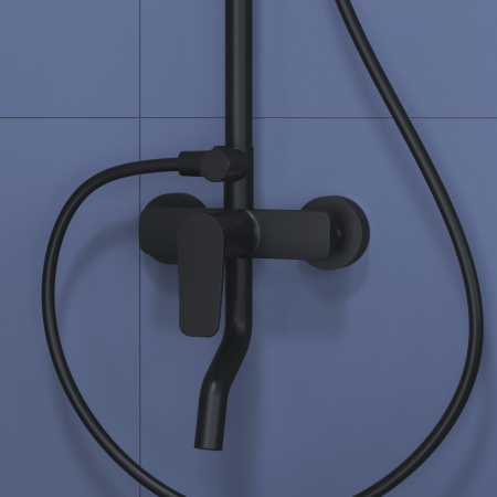 Душевая стойка RGW Shower Panels 59140125-04 настенная цвет черный