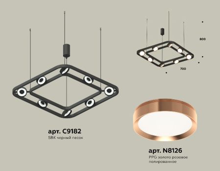 Люстра подвесная Ambrella Light Traditional (Традитионал) XB9182103