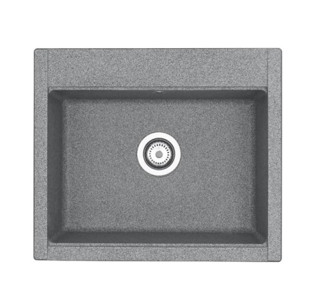 Кухонная мойка Aquaton Делия 1A715232LD230 59х51 цвет серый поверхность матовая
