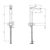 Смеситель Gessi Rilievo 59010#031 на раковину хром