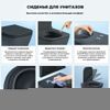 Унитаз подвесной Wellsee Pure BY Wellsee 182604001 черный с сиденьем микролифт безободковый каскадный смыв