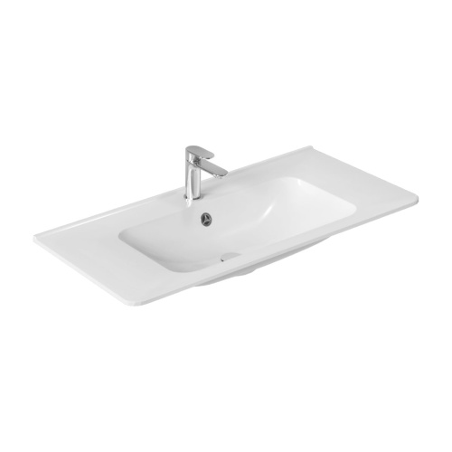 Раковина Vincea 100 см VCB-2VP100W встраиваемая цвет белый
