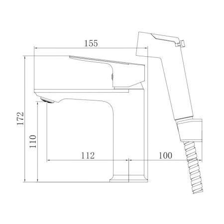 Смеситель Voda Shore SHR27H на раковину хром