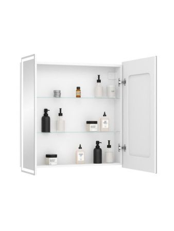 Зеркало-шкаф Continent Allure МВК045 80х80 подвесной цвет белый