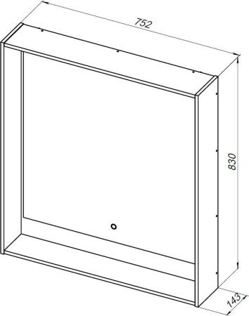 Зеркало с подсветкой Aquanet Милан 00306387 80х80 подвесное