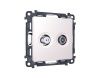 Комплект механизма розетки TV оконечной + SAT 5-862MHz 3.5dB/950-2150MHz 3.5dB Ambrella Volt MA MA213310