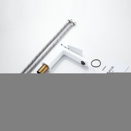 Смеситель Shevanik S9901C на раковину белый