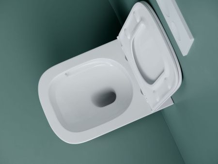 Унитаз подвесной Ceramica Nova UNION CN4009T белый с сиденьем микролифт безободковый смыв торнадо