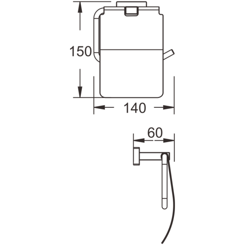 Бумагодержатель BELZ B90403 - фото 3