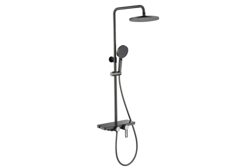 Душевая стойка Royal Bath RB83123Q настенная цвет gunmetal графит - фото 2