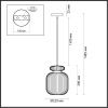 Светильник подвесной Odeon Light Jugi (Джуги) 5042/1B