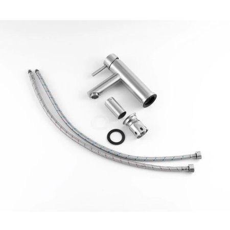 Смеситель Knotlor STREAMLINE SS-04 на раковину нержавеющая сталь