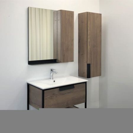 Тумба с раковиной Comforty Бонн 00-00006487CF 80х50 подвесная цвет коричневый