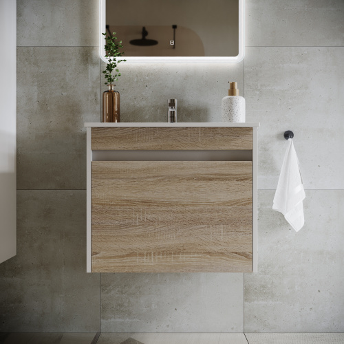 Тумба под раковину Sancos Smart SM60E 59х45х50 настенная - фото 4