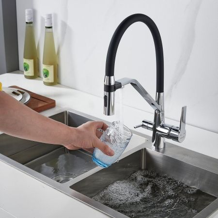 Смеситель для кухни Shevanik S278 на мойку хром