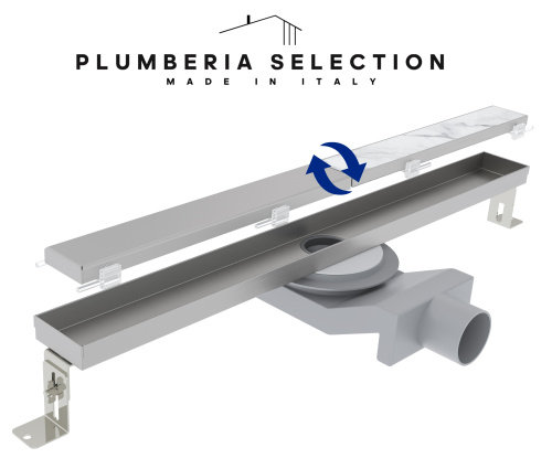 Душевой трап Plumberia Selection PSL LINEAR PSL50MT напольный - фото 2