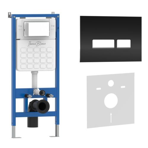 Комплект сантехническая инсталляция с клавишей смыва Iberica Blanca CRYSTAL-R IB001.2211 - фото 2