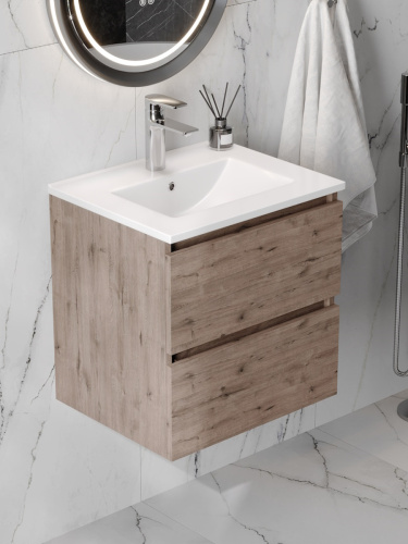 Тумба с раковиной Teymi Laina F16037 50х46х50 подвесная - фото 5