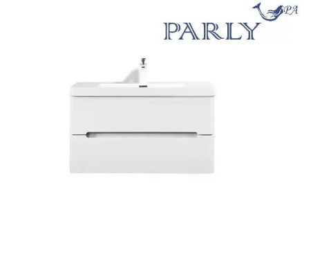 Тумба с раковиной Parly River River100 100х50 подвесная цвет белый