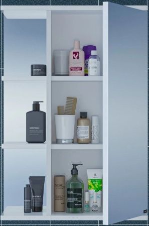 Зеркало-шкаф СанТа Ника 101085 50х70 подвесной цвет белый