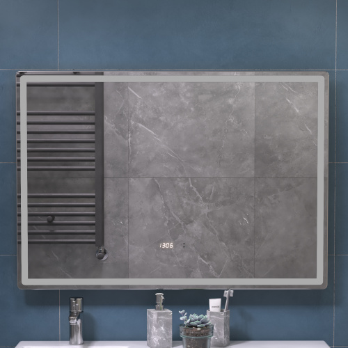 Зеркало с подсветкой VIGO Geometry Luxe 211 100х70 цвет золото - фото 2