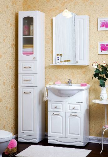 Зеркало-шкаф с подсветкой Бриклаер 4627125411373 60х18х82 подвесной цвет белый - фото 4