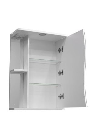 Зеркало-шкаф Stella Polar Волна SP-00000041 60х70 подвесной цвет белый