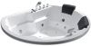 Ванна акриловая гидромассажная Gemy G9053 K 185х160 встраиваемая овальная с каркасом
