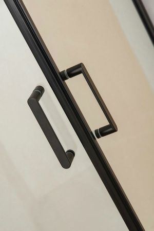 Душевой уголок Orange E04-090TB 90х90 стекло прозрачное профиль черный без поддона