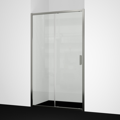 Душевая дверь WasserKRAFT Tauber 64S 64S13 110х200 стекло прозрачное профиль никель - фото 2