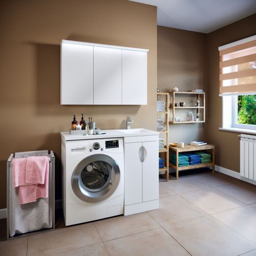 Тумба под раковину Runo Лира 00-00000144 40х50 напольная цвет белый - фото 3