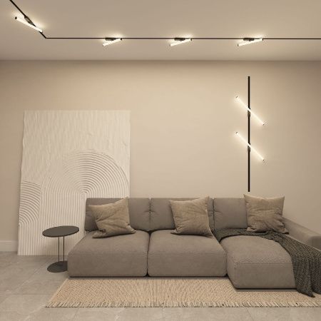 Трековый однофазный светильник Denkirs Strom (Стром) DK6648-BK