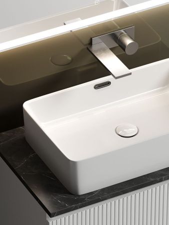 Тумба под раковину Sancos SNOB T SNT80W 80х40 подвесная цвет белый
