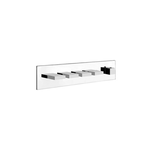 Смеситель для душа Gessi Rettangolo 43028#031 встраиваемый в стену хром с термостатом (внешняя часть) - фото 2