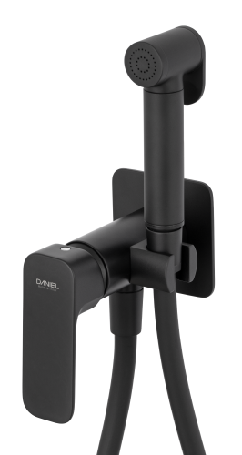 Гигиенический душ со смесителем Daniel TA645BP4DC15 черный матовый - фото 3