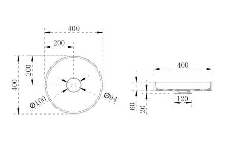 Раковина из искусственного камня Abber STEIN AS2604Blau 40х40 накладная цвет синий без отверстий под смеситель