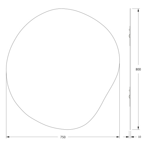 Зеркало в ванную Evoform Essence BY 0322 75х80 - фото 2