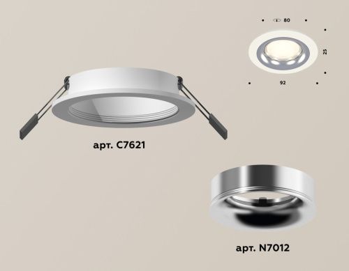 Светильник встраиваемый Ambrella Light Techno (Тецхно) XC7621003 - фото 2