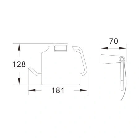 Бумагодержатель Shevanik SG57T SG5705T