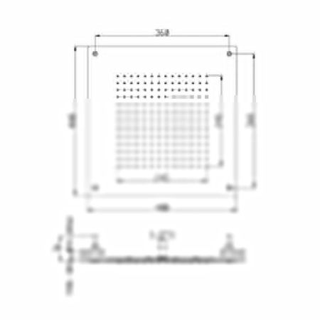 Верхний душ Cisal Zen Shower ZS025630D1 нержавеющая сталь