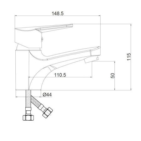 Смеситель Voda Breeze BZ26 на раковину хром