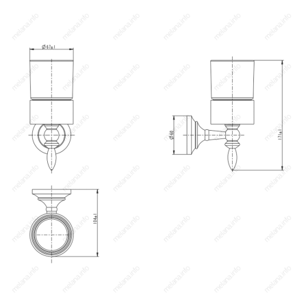 Стакан Melana 820010