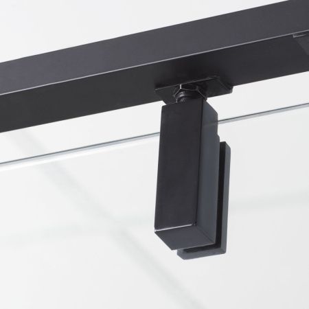 Душевой уголок Wasserkraft 74P07 120х90 стекло прозрачное профиль черный без поддона