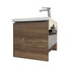 Тумба с раковиной Comforty Томари 00-00001279CF 70х50 подвесная цвет коричневый