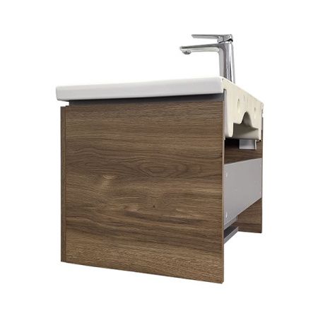 Тумба с раковиной Comforty Томари 00-00001279CF 70х50 подвесная цвет коричневый